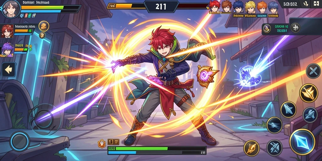 markas789 - Screenshot menunjukkan momen seru dalam permainan multiplayer.